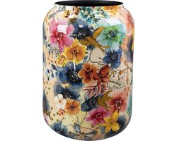 TS Collection - Vaas Sparkle spring - 46x62 - Metaal & Epoxy - Exclusieve woonitems voor binnen - Handgemaakt - Unieke print - Designed by Lammie