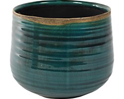 TS POT IRIS TURQUOISE D18 H15