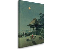 Tsuchiya Koitsu - Autumn Moon at Ishiyama Temple - Herfstmaan bij de Ishiyama-tempel (1933) - 3:2