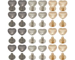 TTGoods - Hartvormige Klinknagels Decoratie Studs Legering Riem Kleding Schoenen