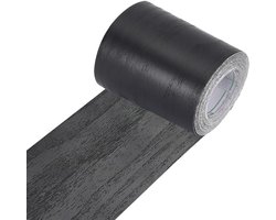 TTGoods - Realistische Houtnerf Tape Zwart Waterdicht PVC Zelfklevende Reparatie Tape Patch voor Tafels Stoelen Plint Deuren Ramen Vloer Meubels Renovatie Home Decor DIY Projecten 10m x 8cm