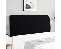 TTGoods - Stretch hoofdbordhoes voor bed 150-170 cm zwart - Beschermhoes voor gevoerd hoofdeinde