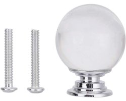TTGoods - Transparante glazen knop balvormig ladehandvat voor kledingkast en kastdeur