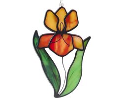 TTGoods - Zon Catcher met Bloem Acryl Kunstmatige Paradijsvogel Bloemen - Zomer Glas Venster Opknoping Ornament Suncatcher - Decoratie met IJzeren Ketting voor Vrouw, Huis en Tuin