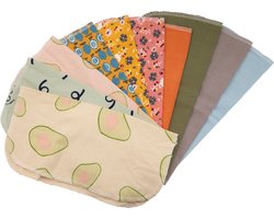 Tu-Untangle - Herbruikbare Keukenrol - Zacht Katoen - Set van 10 - 24x24cm - Reusable Kitchen Towels - Wasbaar Keukenpapier