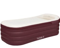 Tubble® Royale Opblaasbaar Bad - Deep Burgundy - 255L - Opvouwbaar Ligbad Volwassenen tot 188cm - Opgezet in 1 Minuut - Badkuip voor Binnen en Buiten - Home Spa - Ijsbad
