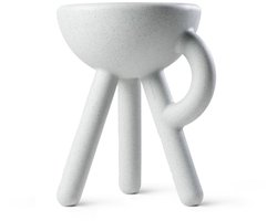 Tubby kruk Steen / Tubby Stool Stone - Design krukje / bijzettafel - Werkwaardig.