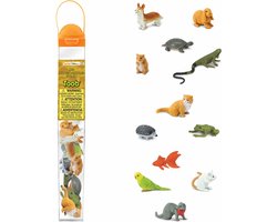 Tube met mini figuren huisdieren