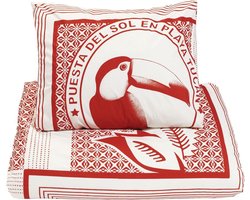 Tucan red dekbedovertrek 240x200/240