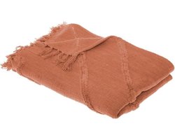 Tuft Inca Bedsprei - 130 x 180 cm - Terracotta