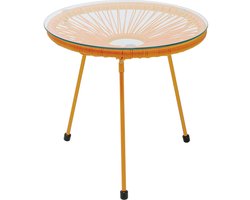 Tuin Bijzettafel Acapulco Mono oranje Kare Design