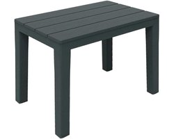 Tuin bijzettafel - Balkon tafel - Buiten meubilair - Makkelijke installatie - 60x39x45 cm - Antraciet