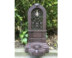 Tuin fontein, aluminium, bruin