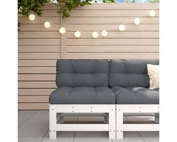 Tuin hoekbank - Buiten lounge bank - Terras ontspanning - Massief grenen hout - 61 x 25 x 152 cm