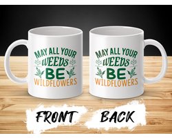 Tuin Mug met Wilde Bloemen Design, Positieve Spreuk Mok, Cadeau voor Tuinier, Bloemen Liefhebber Koffiemok, Unieke Koffiemok