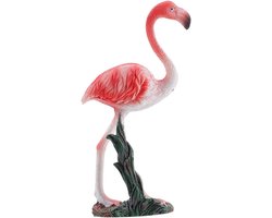 Tuin Ornament - Flamingo Beeldje - Decoratie Buiten - Creatief Cadeau - 11.5x4.5CM - Roze