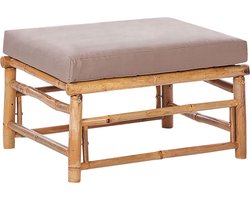 Tuin ottomaan CERRETO Bamboehout Taupe