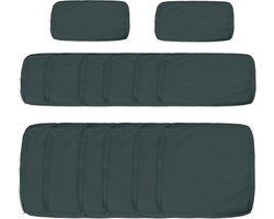 Tuin Rotan Sofa Kussen Hoezen Set - Polyester Outdoor Vervangingen Grijs