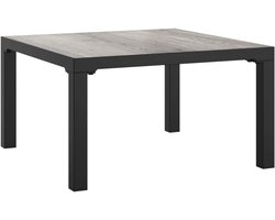 Tuin Salontafel Vierkant 55x55x31 cm voor Buiten en Binnen - Met Stalen Frame