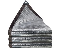 Tuin Schaduw Afdak - Zilverfolie Dekzeil - Bescherming Buiten - Ademende Zonwering - 200 x 400 cm - Zilver