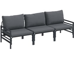 Tuin Sofa Set | Loungeset | Tuinset Antraciet Staal