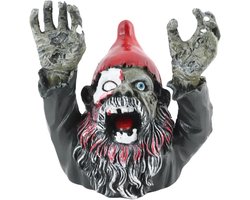 Tuin Standbeeld Sculptuur Onheilspellend Buitenshuis Halloween Decoratie voor de Tuin - Horror Tuinkabouter voor Binnen en Buiten Gebruik - Patio Accessoire met Zombie Thema