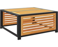 Tuin Tafel Hout - Buitenmeubel Tafel - Terras Gebruik - Massief Acacia Hout - 68x68x30 cm