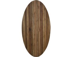 Tuin tafelblad ovaal - 240x110x7 - Naturel - Oud teakhout