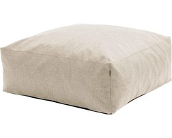 Tuin zitzak - Modulaire poef - Buiten ontspannen - Waterafstotend materiaal - 85x85x30 cm - Beige