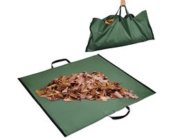 Tuinafvalzak - Opvouwbare afvalzak - Afvalzakken - Tuinafvalzakken - Prullenbak - Tuinzak- Bladzakken - Puinzakken - Tuinafval emmer - Waterafstotend - 2 stuks - 145cm*125cm