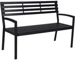 Tuinbank - 2 persoons - L115XB55XH85 cm - zwart