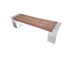 Tuinbank beton en geschaafd hardhout 175x45x45cm