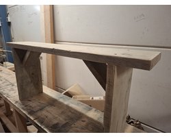 Tuinbank - Houten - Bijzet bankje - Steigerhout 100cm