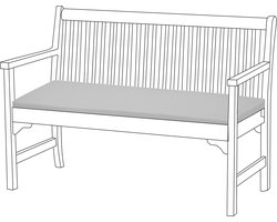 Tuinbank kussen - 2-Zitter ZitKussen - Bank kussens voor Tuin - Waterbestendig buiten bank kussen - 108cm x 45cm x 5cm