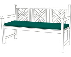 Tuinbank Kussen - Patio Meubilair Buiten 3-zitter BankKussen voor Tuin - Tuinkussen voor Tuinbank - Zachte en Lichtgewicht Waterbestendig Materiaal