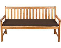 Tuinbank Kussen Zitkussen Rugkussen Handgemaakt 180x50x5 cm Bruin