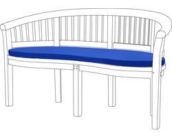 Tuinbank Kussens - Zitkussen voor Buiten-Binnen - Patio Gebogen Bananenbank kussen met Veilige Banden - Lichtgewicht Bank Kussens voor tuinbank