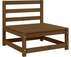 Tuinbank met crèmekleurige kussens, massief grenenhout, balkonmeubelset, tuinmeubelen, loungeset, kleine terrasmeubels, buitentuin, bank, terrasmeubelset voor balkon, terras en tuin