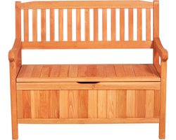 Tuinbank met Opbergruimte, Veelzijdige Opbergbank, Draagvermogen Tot 328 Kg, Zitplaats En Decoratief Element voor Terras, Tuin Of Balkon, Afmetingen: 106,5x58,5x90,1 Cm