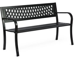 Tuinbank met rugleuning 125 x 77 x 49 cm