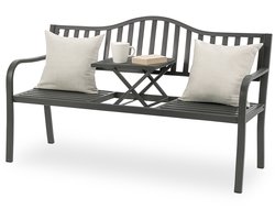 Tuinbank met tafel - 2 personen - staal