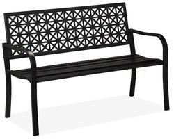 Tuinbank metaal - 2 zits - 127 cm breed - tot 220 kg - zwart
