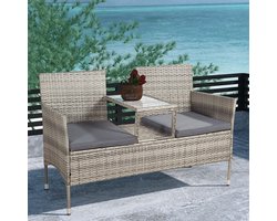 Tuinbank Monaco grijs/bruin