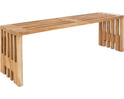 Tuinbank Naturel - Teakhout - 140x35x45cm - Bank Benidorm - House Nordic