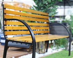 TUINBANK park houten metalen bank