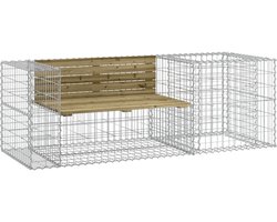 Tuinbank | Tuinbankje | Buitenbank | Tuinstoel met schanskorf geïmpregneerd grenenhout