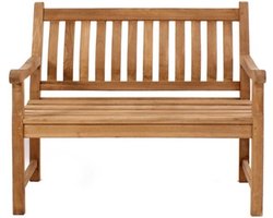 Tuinbank - Tuinbankje van Teakhout - Tuinbank Hout - Tuinbankjes Weerbestendig - Tuinbankje Tweezits - Teak - 170 cm
