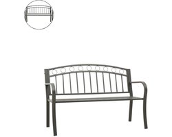 Tuinbank – Tuinbankjes weerbestendig - Tuinbanken - Loungebank - Balkon Set - Buitenbank - 2 personen - Grijs