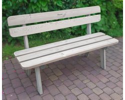 Tuinbank zonder rugleuning hout 120 cm – Premium – Geïmpregneerd Hout – Weerbestendig & Stevig | Andy