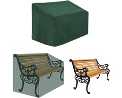 Tuinbankhoes - 134 x 66 x 89 cm - Beschermhoes voor 2-zits tuinbank- Waterdichte tuinbankhoes - Beschermhoes voor tuinmeubelen - 210D Oxford-stof - Bescherm je tuinbank tegen UV-straling - Groente